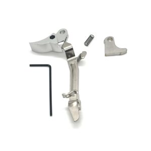 ⚡ New: Veteran GLOCK FRT V2 6061 ALUMINUM TRIGGER BAR KIT, SILVER CURVE, GEN 1 2 3 4, 9mm, .40, .357